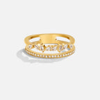 18K Gold Mia Crystal Ring — view 4