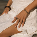 'Forever' Link Crystal & Gold Ring — view 7