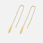 Gold Dakota Tassel Earrings — view 3