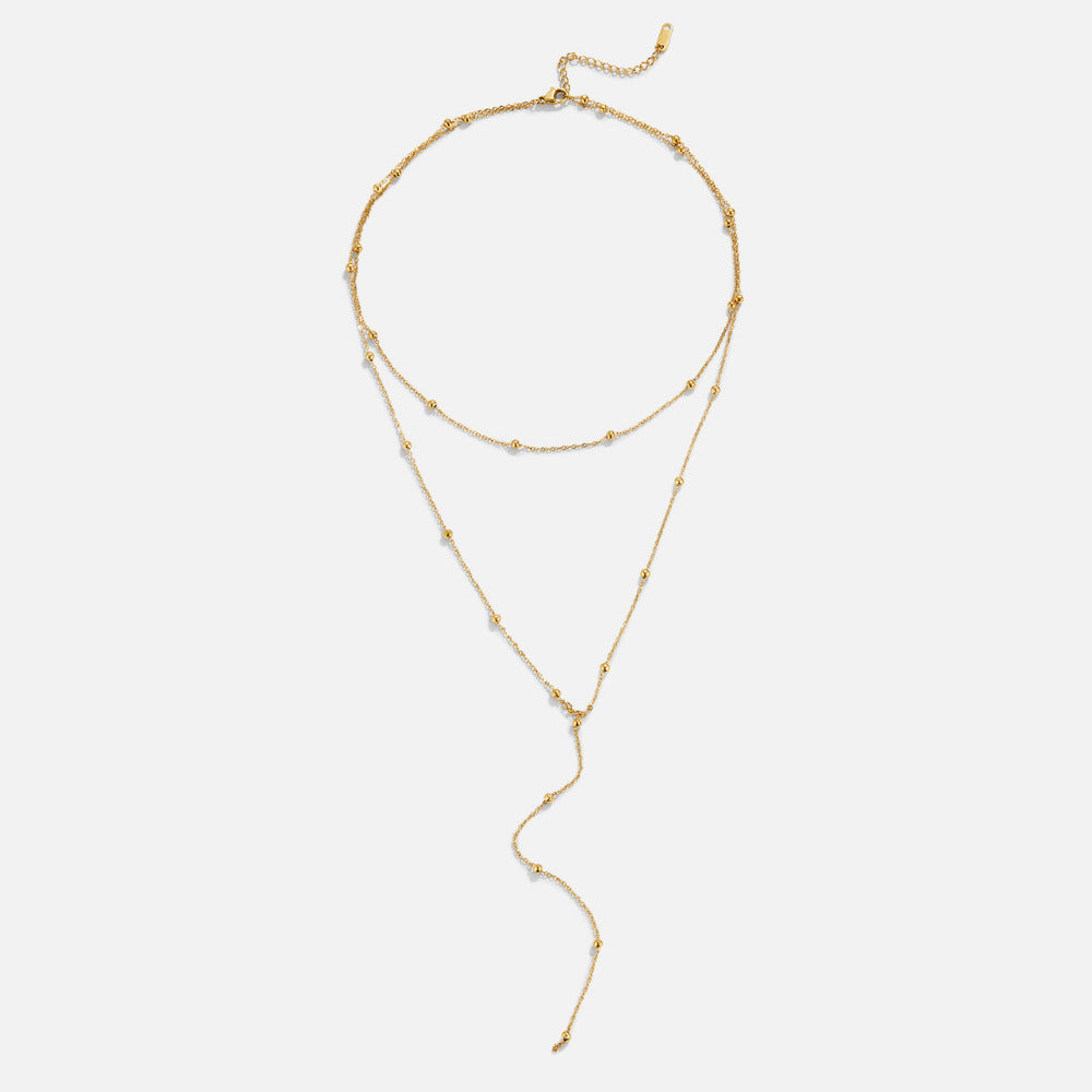 Layered Amara Tassel Necklace — view 2