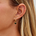 'Tainted Hearts' Hoop Earrings — view 2