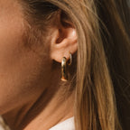 Valentina Gold Hoop Earrings — view 5