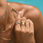 Vintage Aquamarine Wrap Ring — view 6
