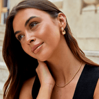 Amara Gold Teardrop Earrings — view 3