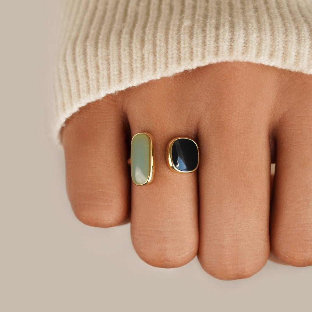 Aquamarine Wrap Ring — view 2