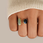 Aquamarine Wrap Ring — view 2