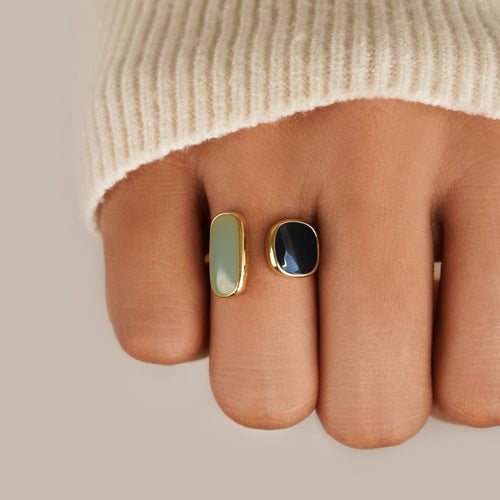 Aquamarine Wrap Ring — view 2