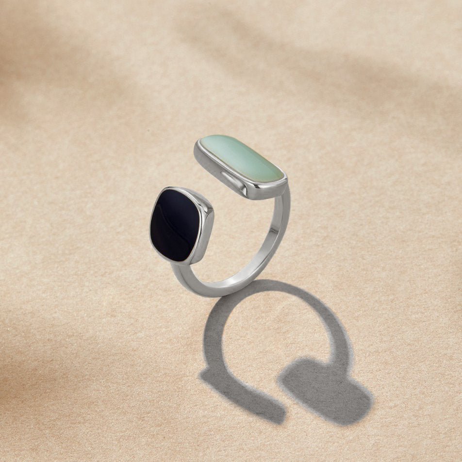 Aquamarine Wrap Silver Ring — view 1