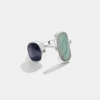 Aquamarine Wrap Silver Ring — view 4