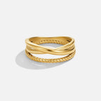 Ara Twisted Crossed Ring — view 4