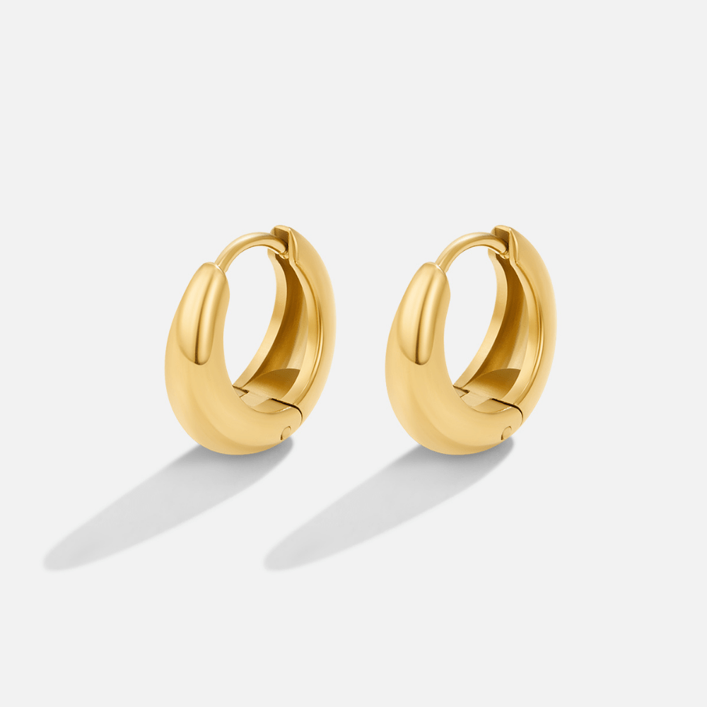 Audrey Gold Hoop Earrings — view 1