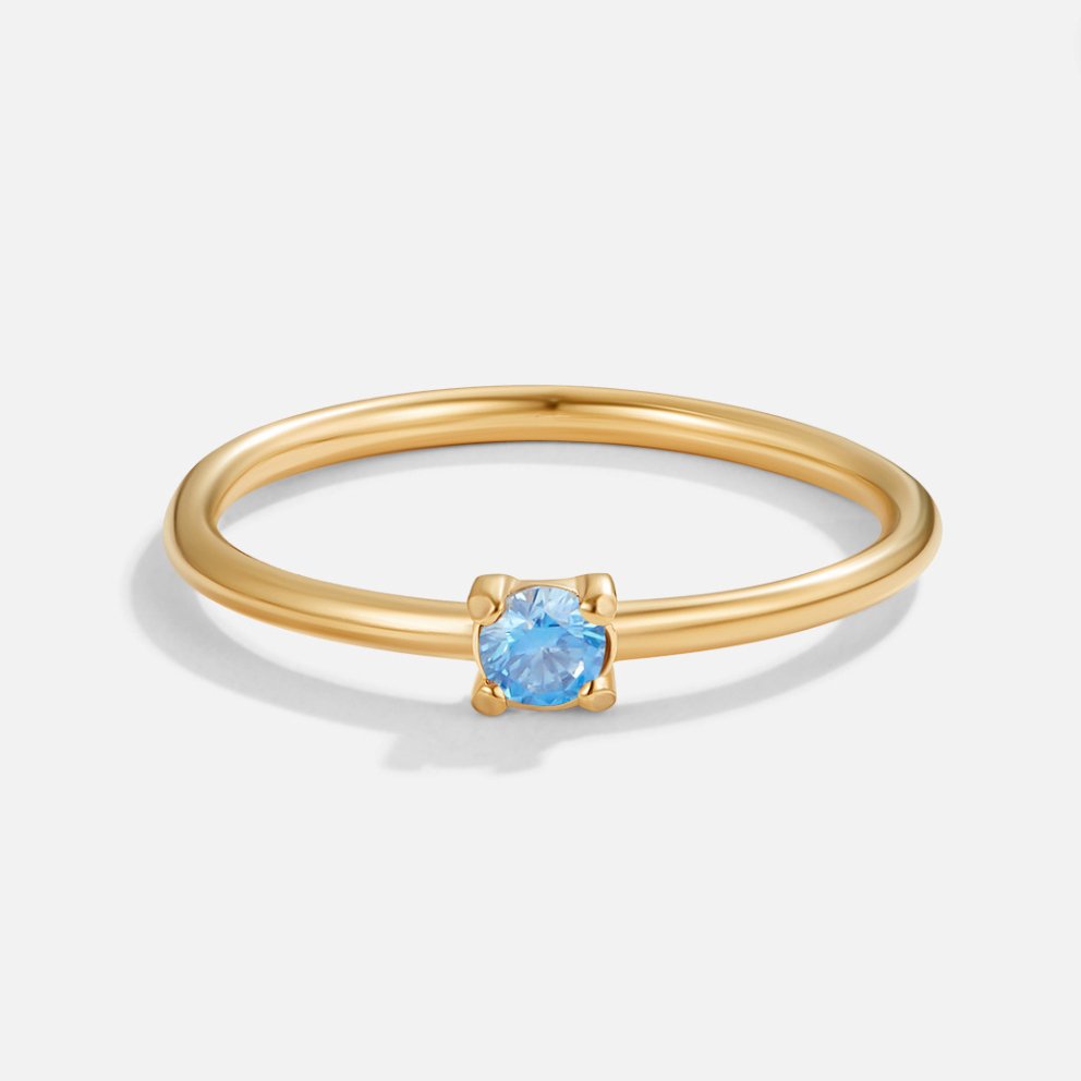Birthstone 18K Gold Rings — view 8