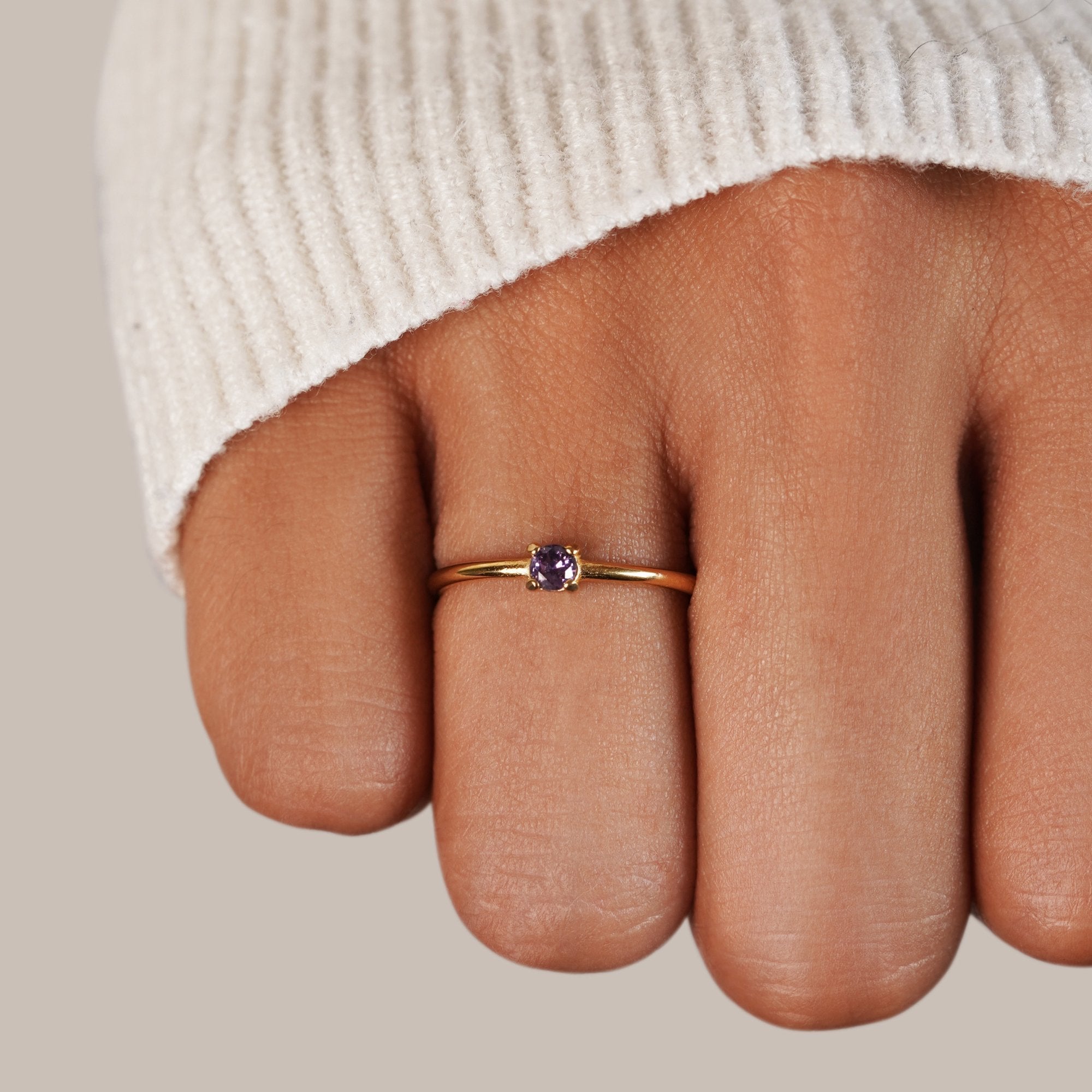 Birthstone 18K Gold Rings — view 7
