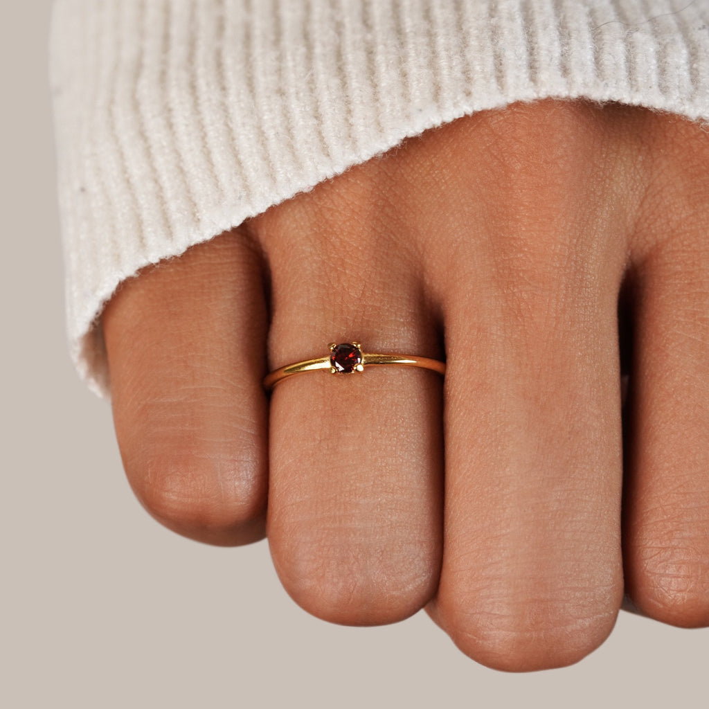 Birthstone 18K Gold Rings — view 5