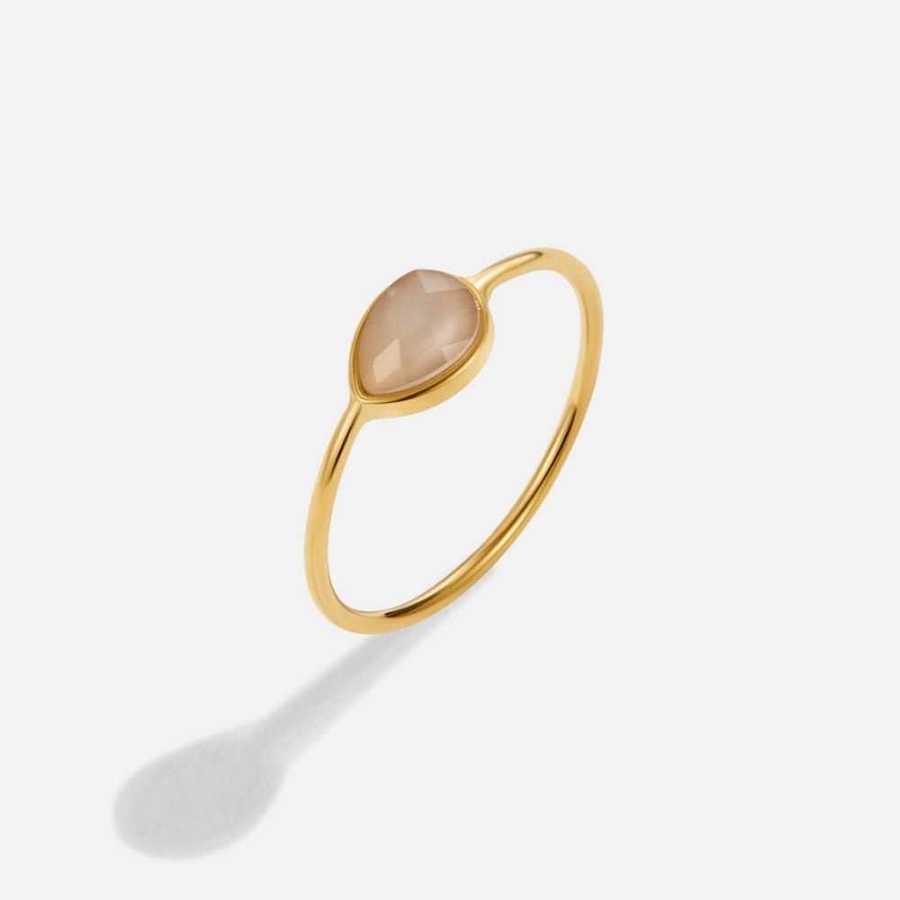 Clara Teardrop Stone Ring — view 4