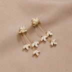 Crystal Lotus Waterfall Earrings — view 1