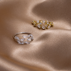 18K Gold Crystal Vine Ring — view 5