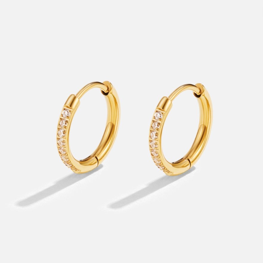 Eternity Hoop Earrings — view 4