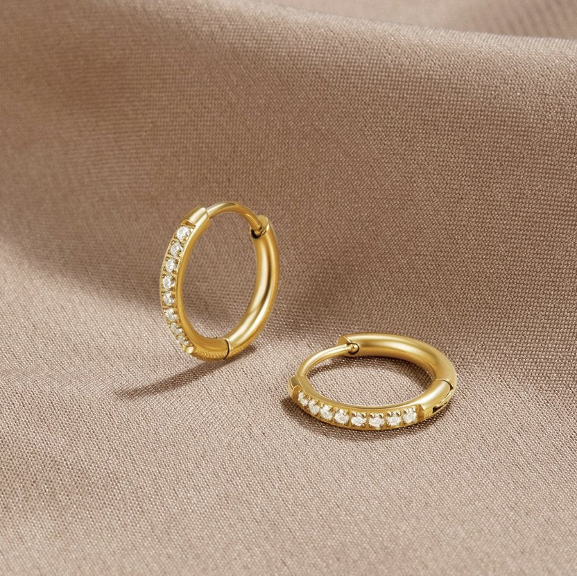 Eternity Hoop Earrings — view 1