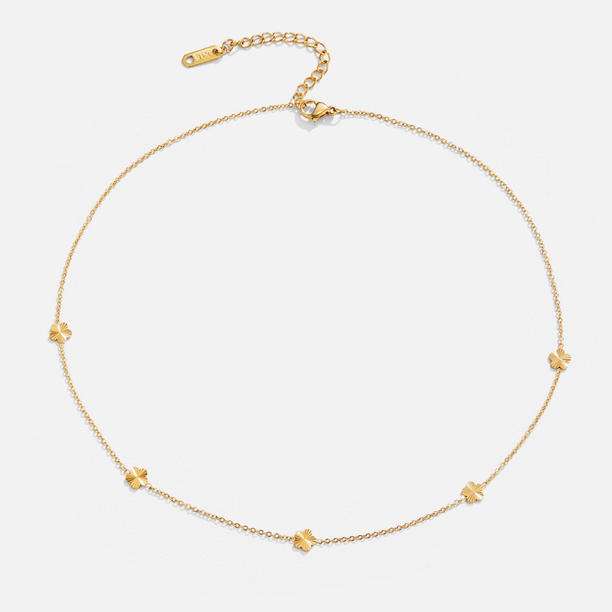 Flower Power 18K Gold Chain Necklace — view 3