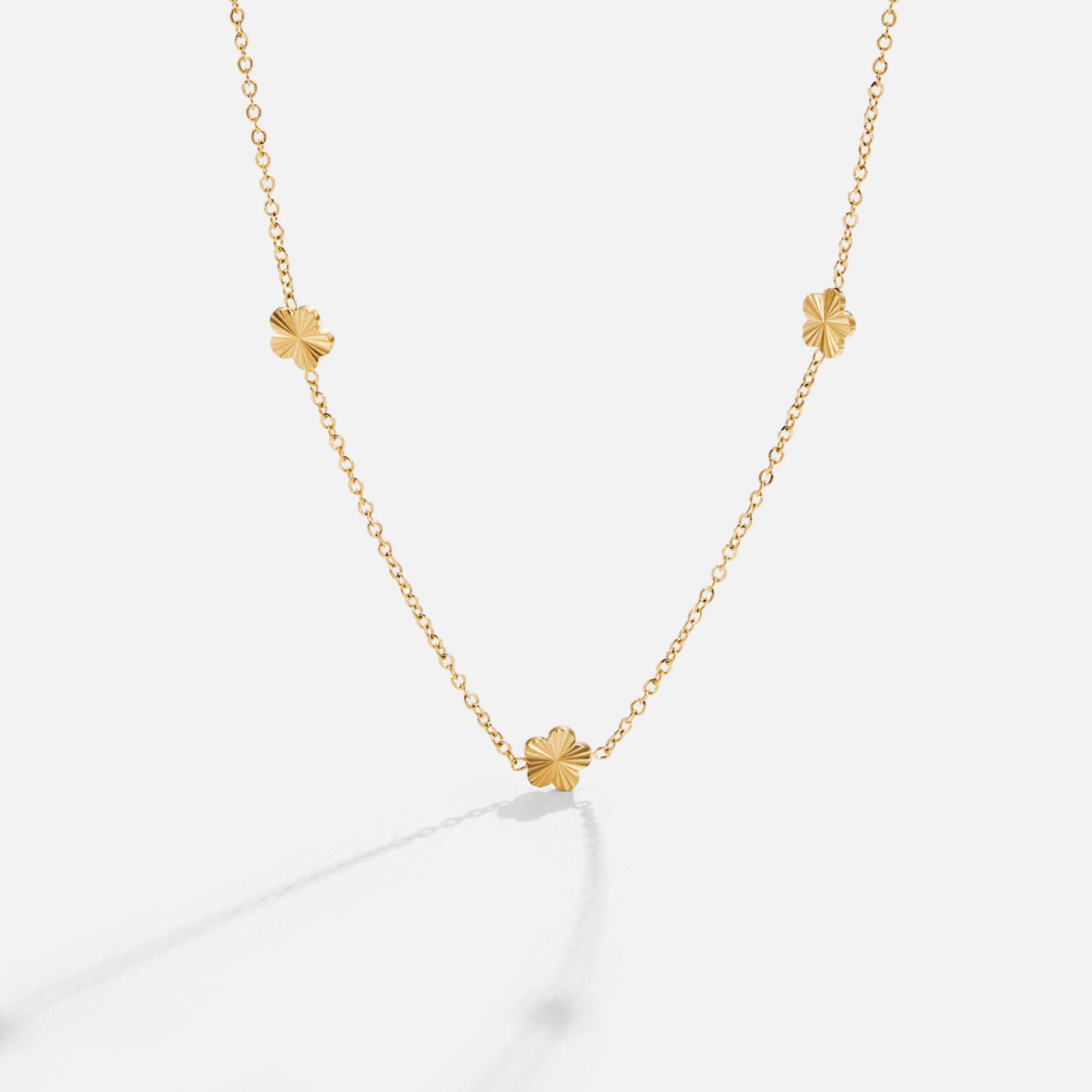 Flower Power 18K Gold Chain Necklace — view 1