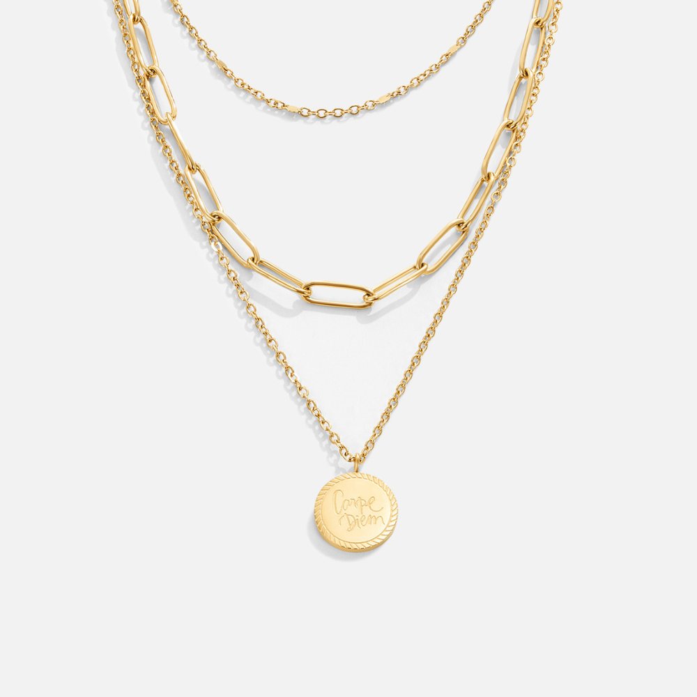 Geya Coin Layered Necklace — view 1