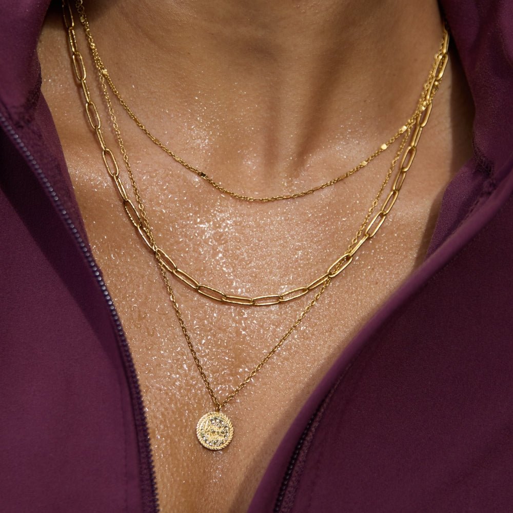 Geya Coin Layered Necklace — view 6