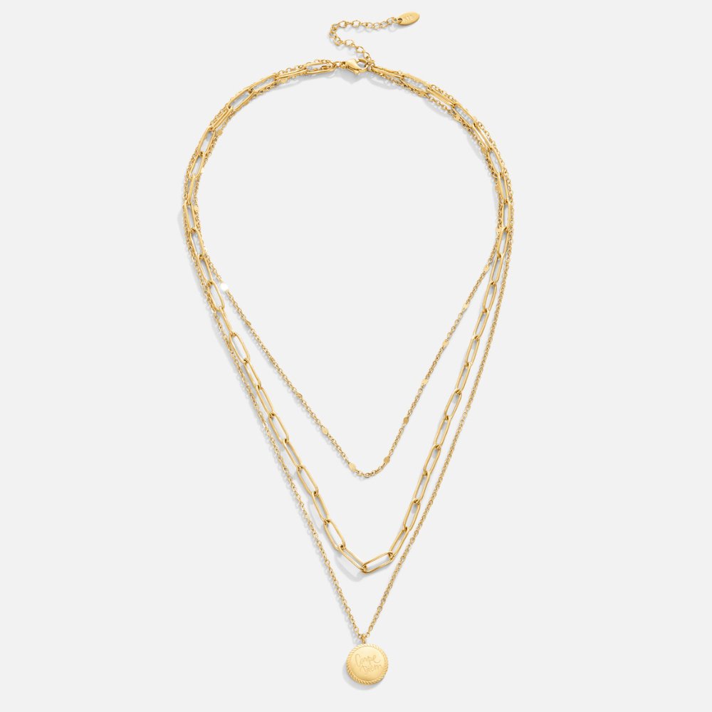 Geya Coin Layered Necklace — view 4