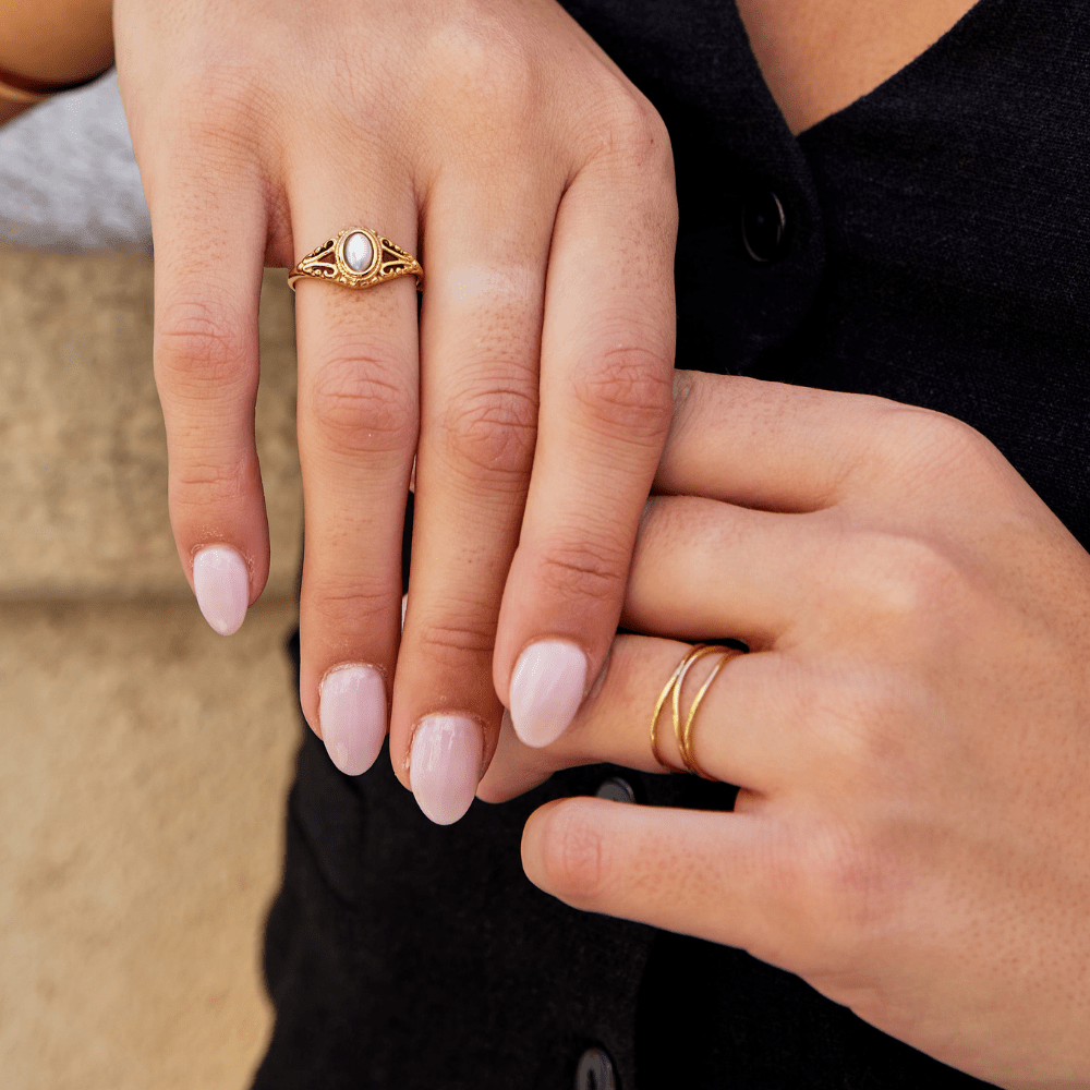 Gold Infinity Loop Ring — view 6
