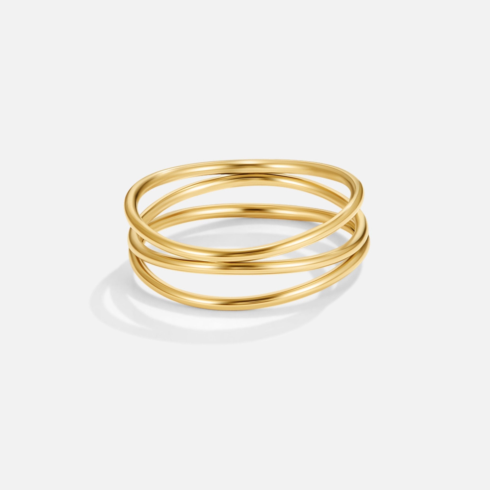 Gold Infinity Loop Ring — view 1