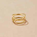 Gold Infinity Loop Ring — view 4