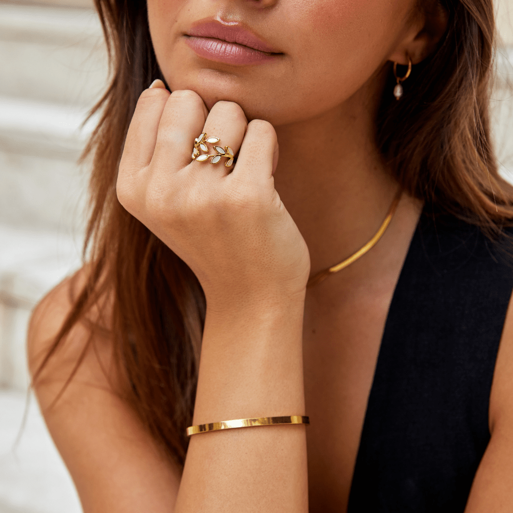 Gold Leaf Ring — view 6