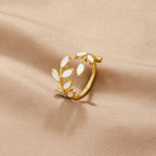 Gold Leaf Ring — view 1