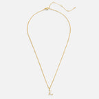 Gold Letter Heart Necklace — view 5