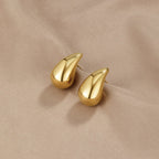 Amara Gold Teardrop Earrings — view 1