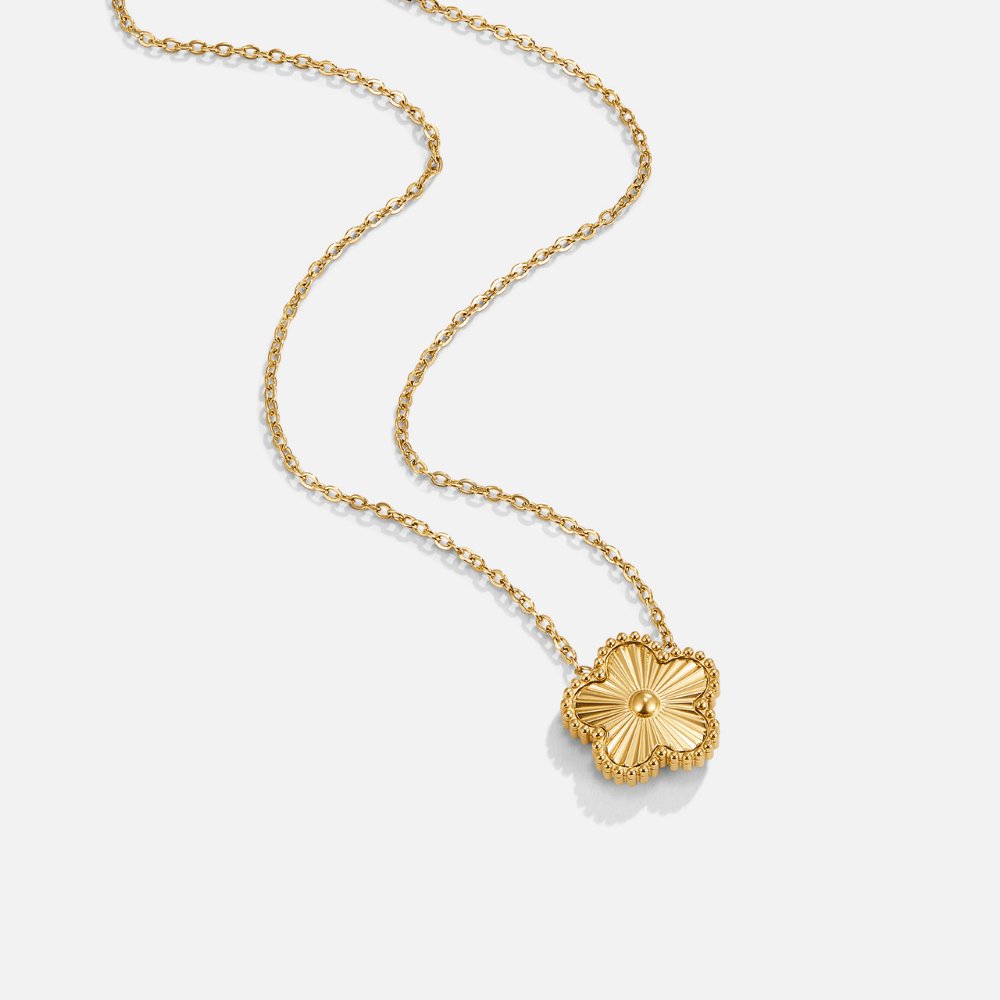 Golden Clover Necklace — view 1