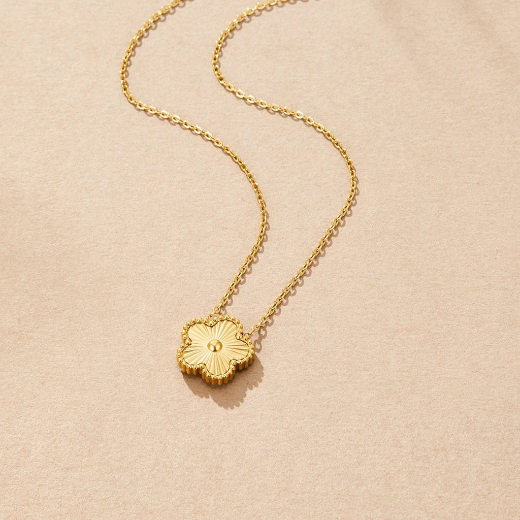 Golden Clover Necklace — view 4