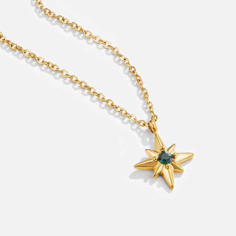 Guiding Star Emerald Crystal Necklace — view 5