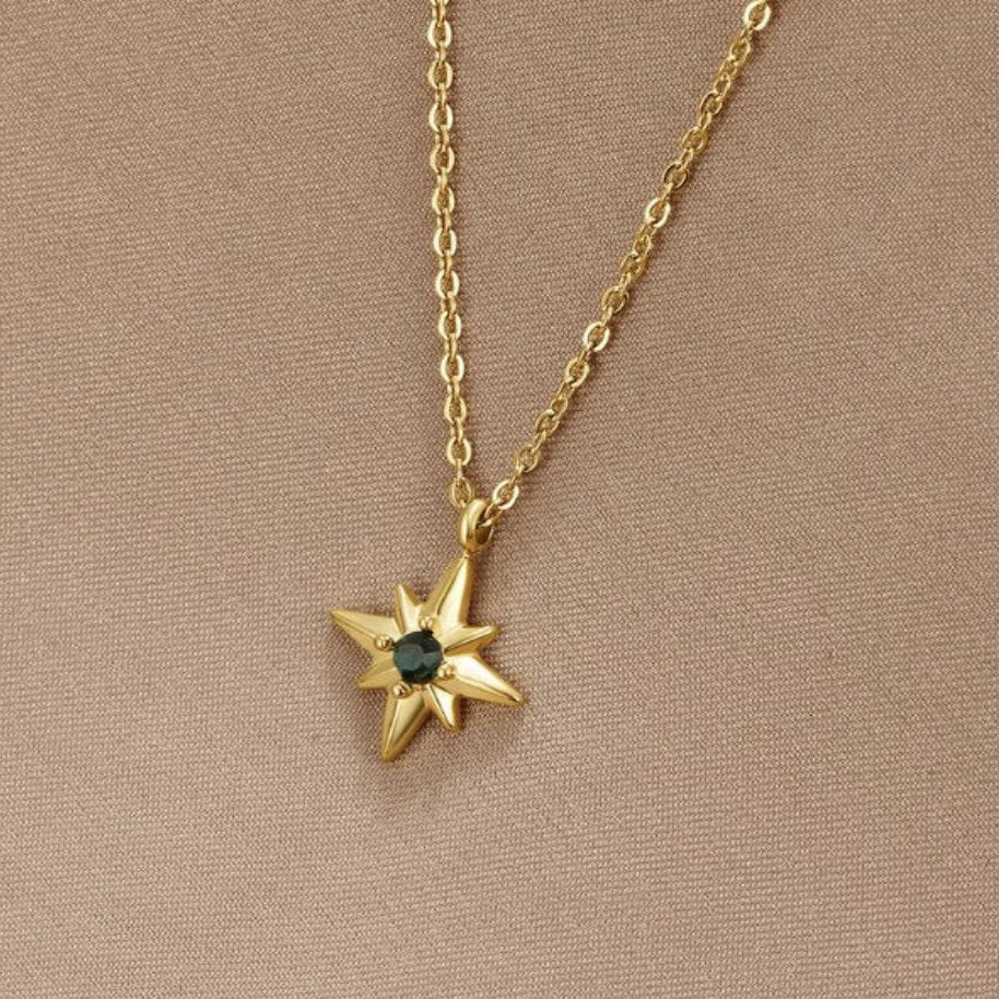 Guiding Star Emerald Crystal Necklace — view 1