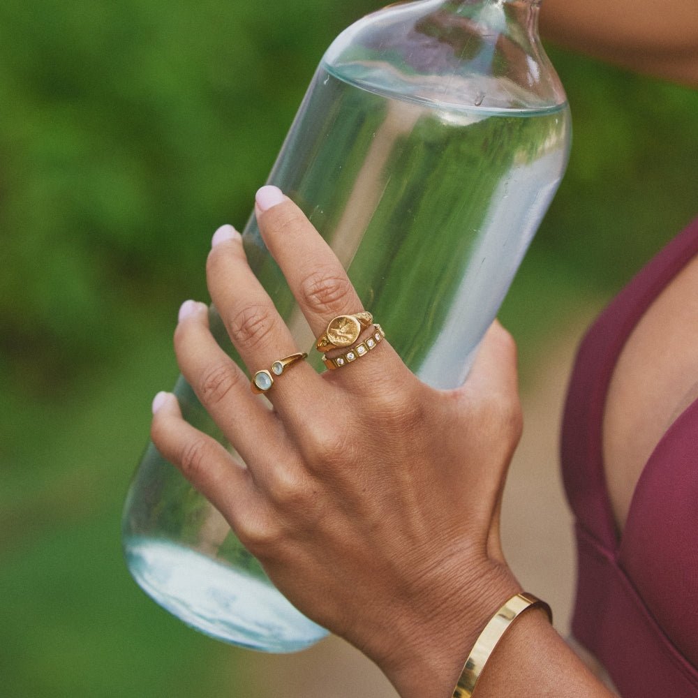 Hera Gold Crystal Ring — view 6