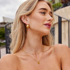 Layered Disc Necklace — view 3