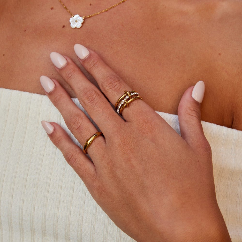 Layered Kaili Gold Ring — view 2