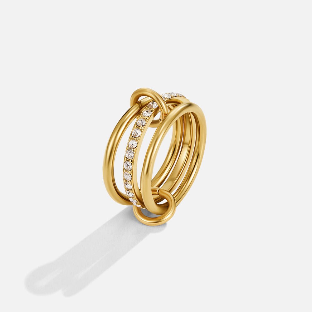 Layered Kaili Gold Ring — view 3