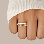 Layered Sahara Gold Ring — view 2