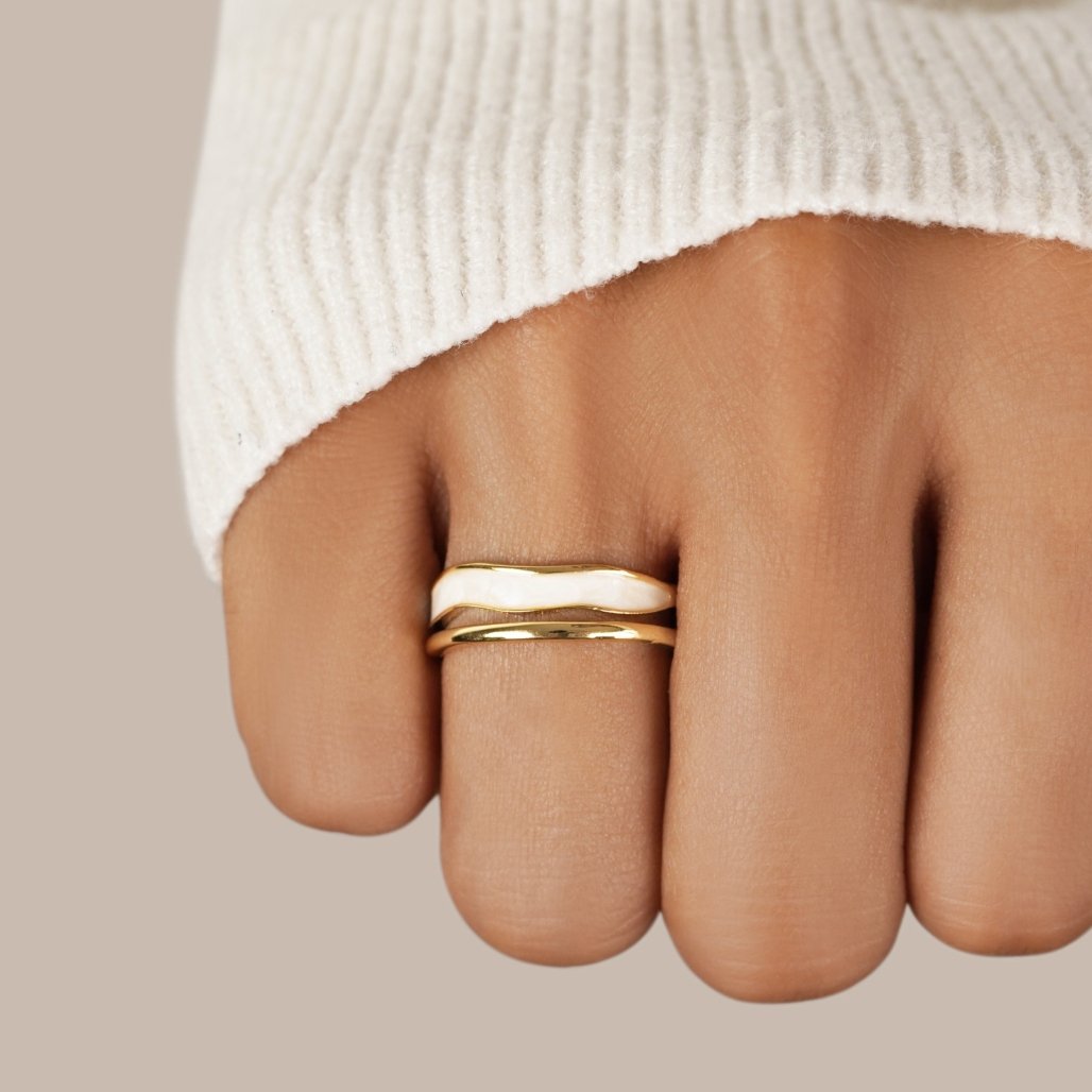 Layered Sahara Gold Ring — view 2