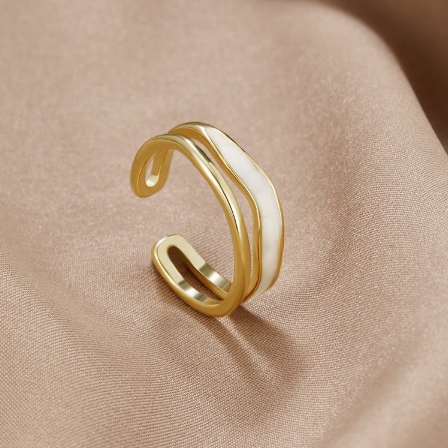 Layered Sahara Gold Ring — view 5