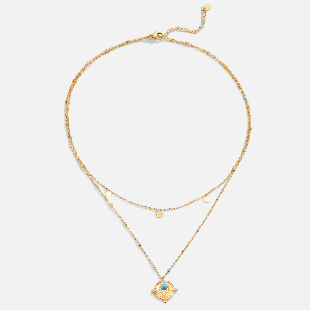Layered Turquoise Necklace — view 4