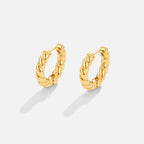 Layla Gold Twist Earrings — view 4