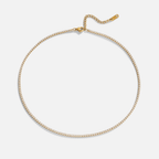 Cordelia Gold Crystal Necklace — view 4
