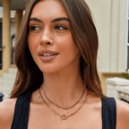 Cordelia Gold Crystal Necklace — view 3